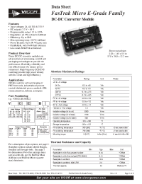 Datasheet V48A12E300BL1 manufacturer Vicor